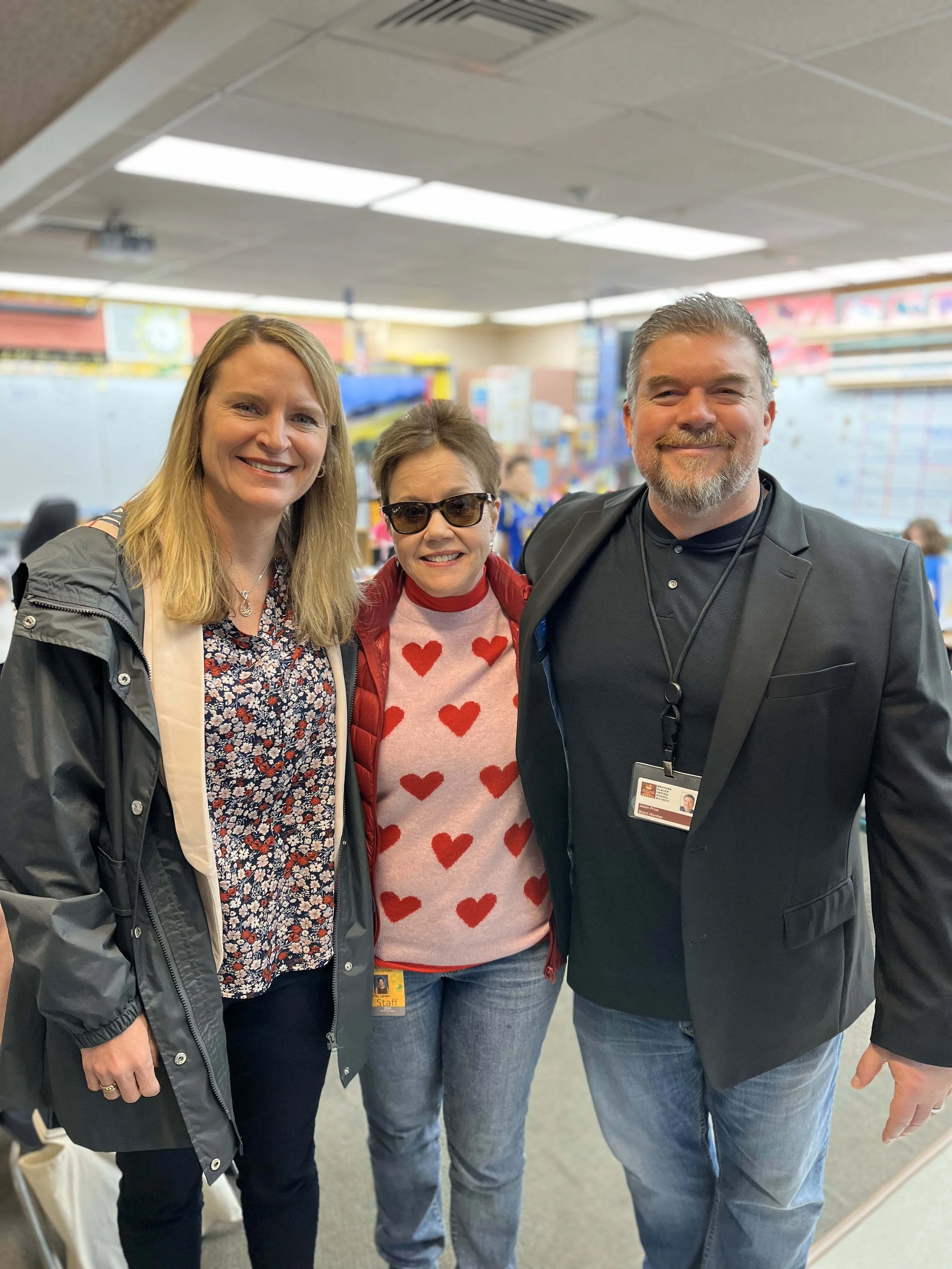 Jason Price with Western Placer school community members